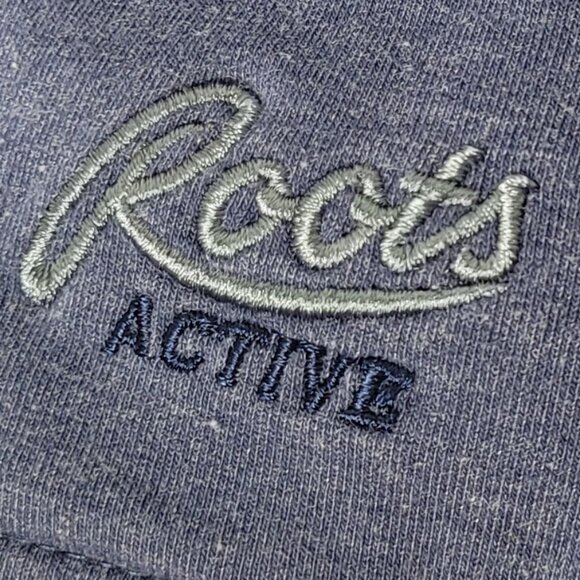 Roots Active Women's Blue Votton Blend Long Sleeve Pockets Hooded Sweatshirt S - Picture 10 of 11
